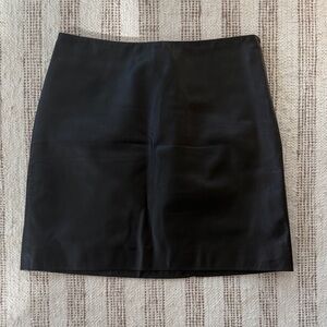 Antonio Melani Gabby Genuine Leather A-Line Skirt